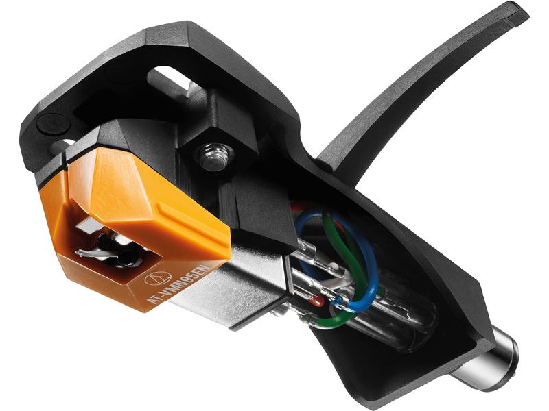 Audio-Technica Tonabnehmer AT-VM95EN/H inklusive Headshell Stereotonabnehmer AT-VM95EN mit Headshell AT-HS6BK
