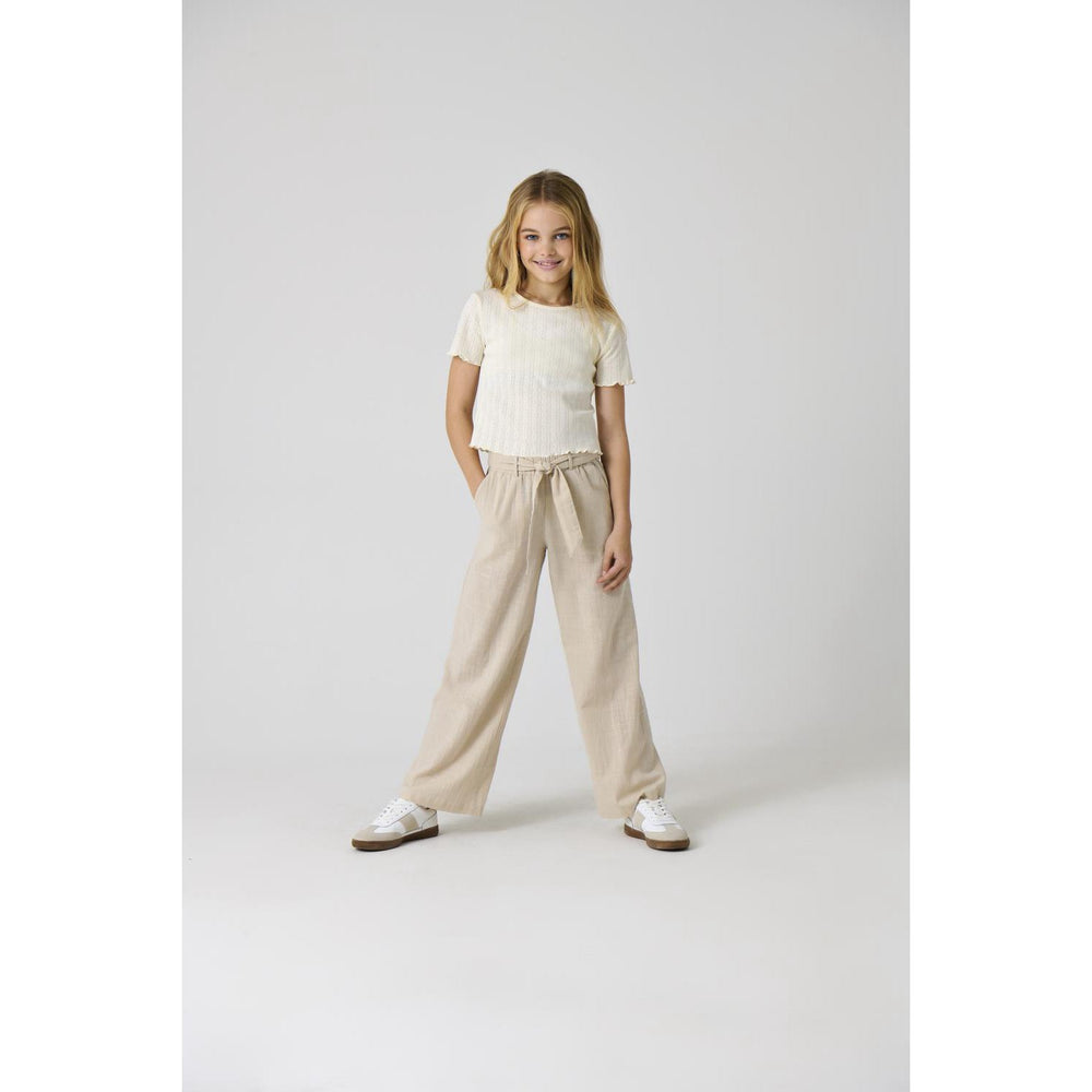 Køb kids ONLY Moonbeam Siesta Pull-Up Hør Blend Bukser Noos