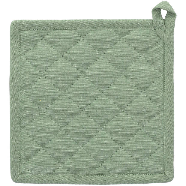 Blokker Pannenlap Chambray - Groen