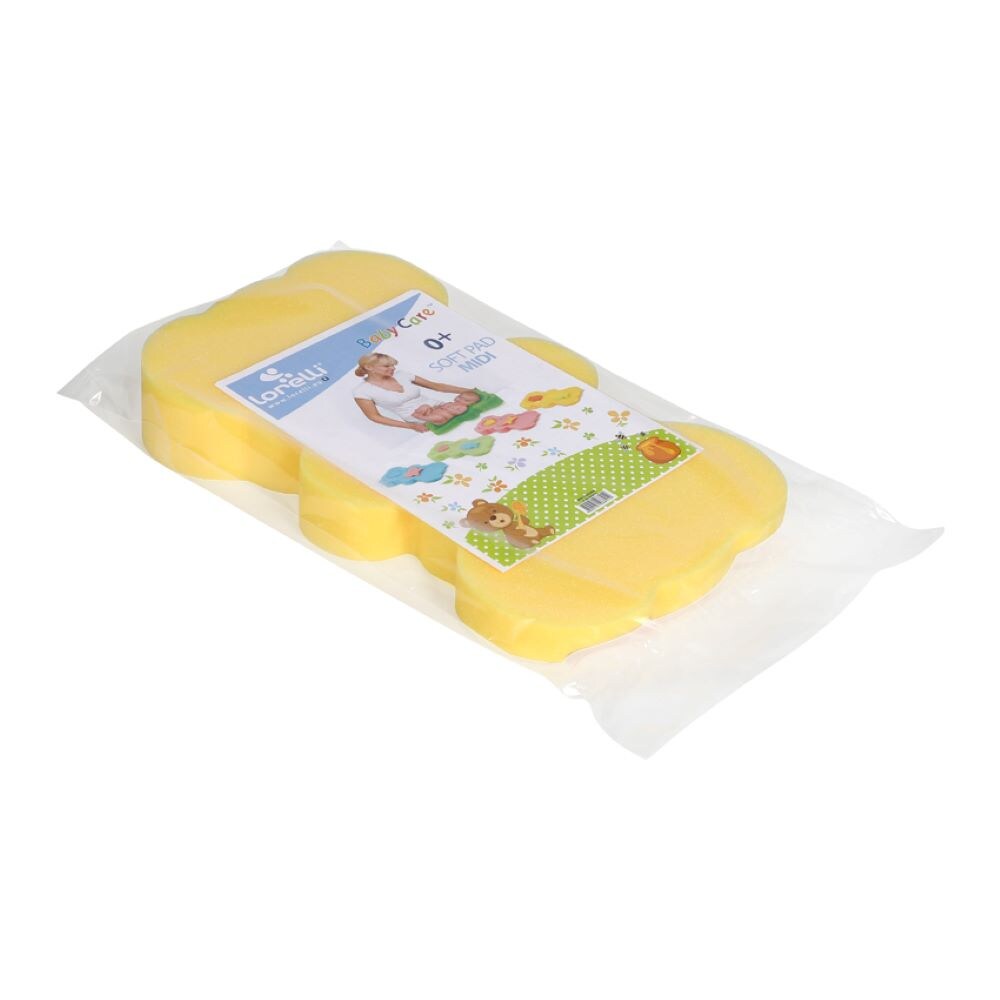 Lorelli Baby Badewanneneinlage Midi, weich, 2 Schwämme, verschiedenen Motiven blau