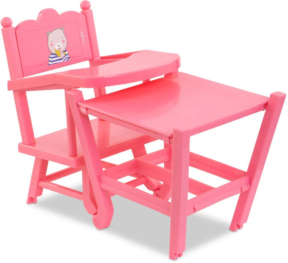 BB36 - 42 CHAISE HAUTE ROSE - POUR POUPON 36 ET 42CM - COROLLE ACCESSOIRES