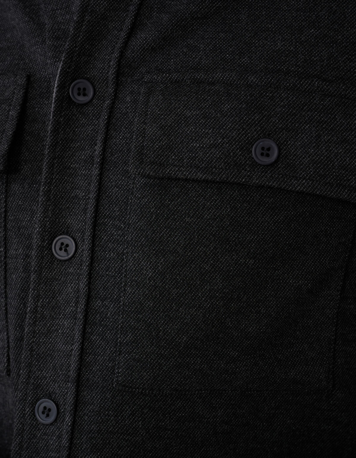 Soft Overshirt Donkergrijs