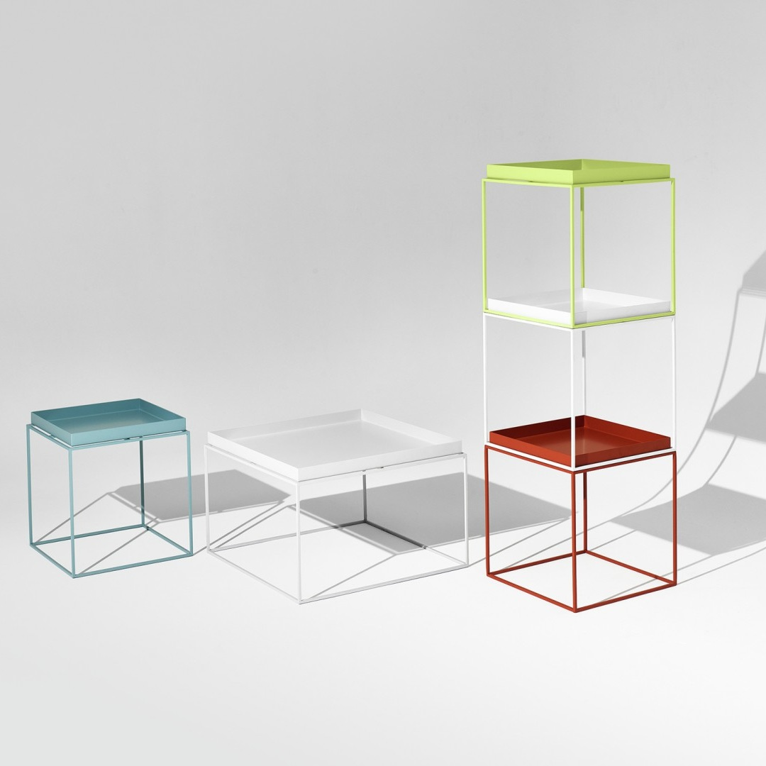 Salontafel Tray 40x40 zwart