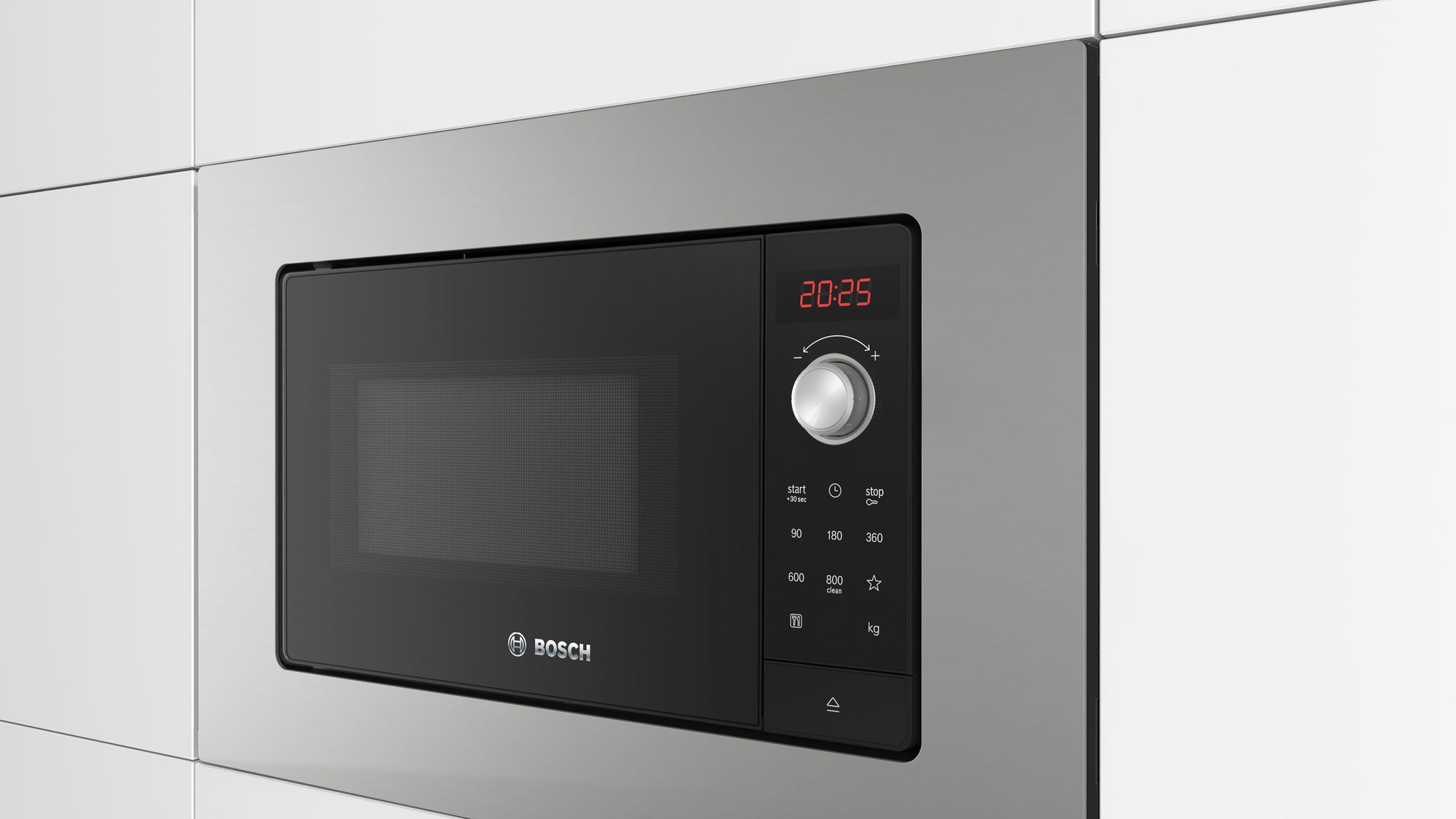 Micro-ondas de embutir Série 2 em aço inoxidável BEL623MS3