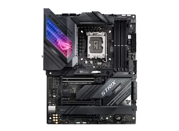 ASUS ROG STRIX Z690-E GAMING WIFI - Bundkort - ATX - LGA1700 sokkel - Z690 Chipset - USB-C Gen 2x2, USB-C Gen2, USB 3.2 Gen 1, USB 3.2 Gen 2 - 2.5 Gigabit LAN, Wi-Fi, Bluetooth - onboard grafik (CPU påkrævet) - HD Audio (8-kanaler)