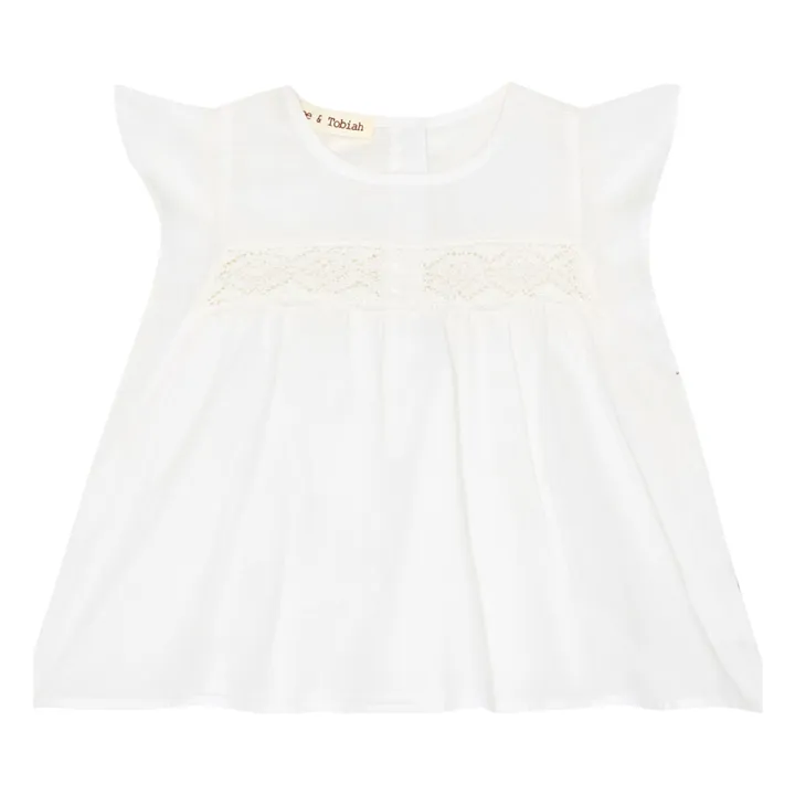 Zhoe & Tobiah T-Shirt Ajouré Volants | Blanc