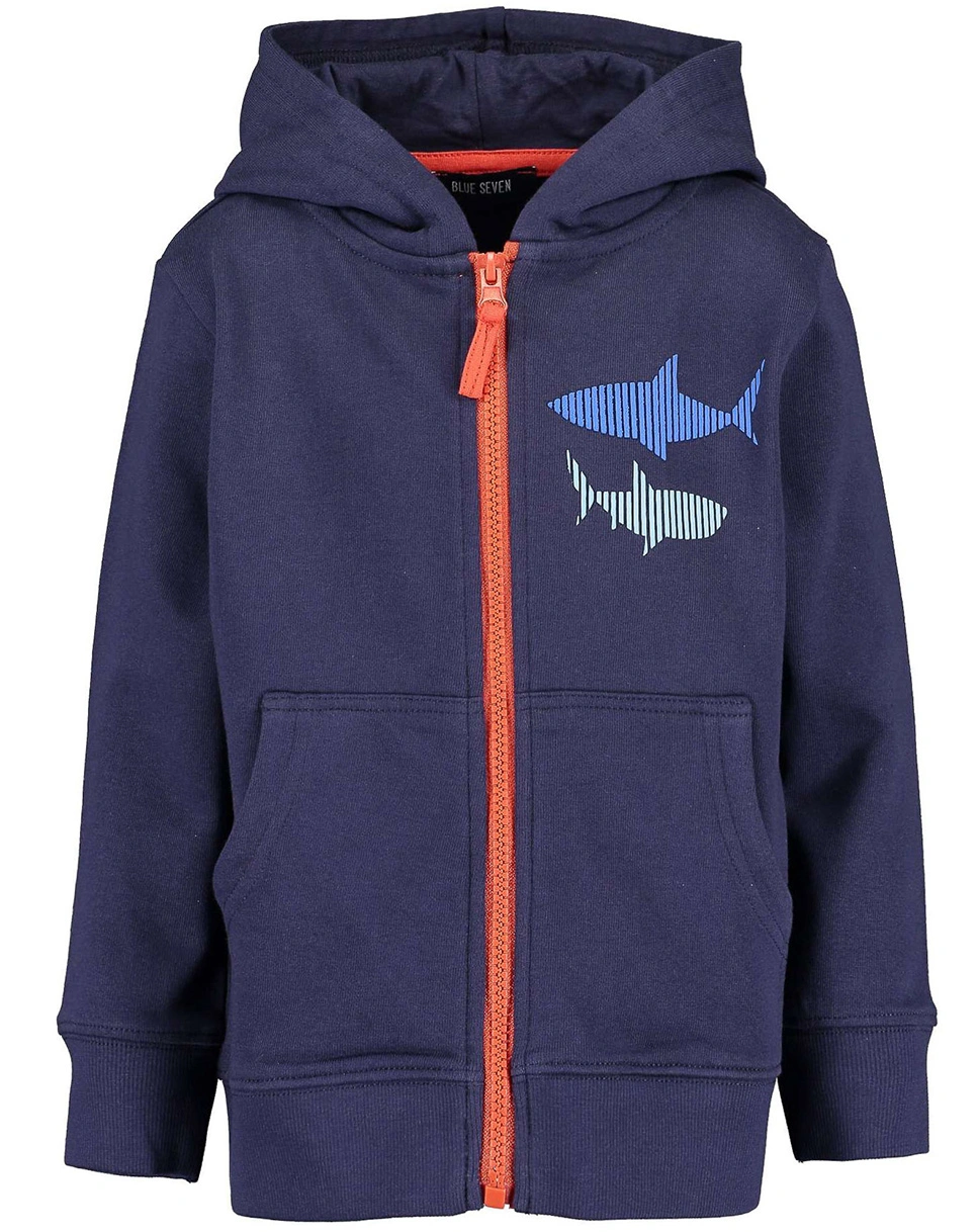Kapuzen-Sweatjacke SHARKTASTIC in nachtblau