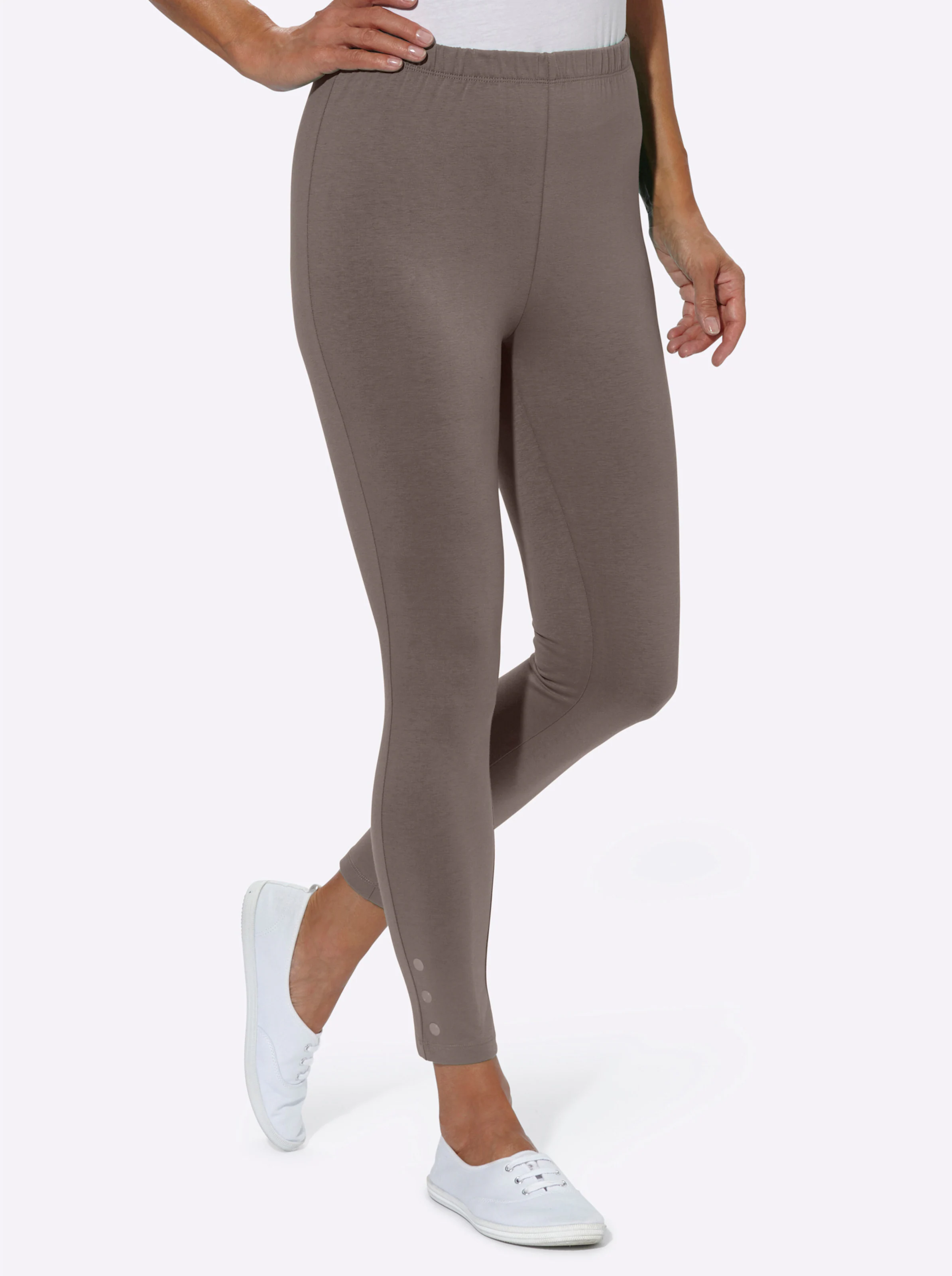 Leggings in taupe