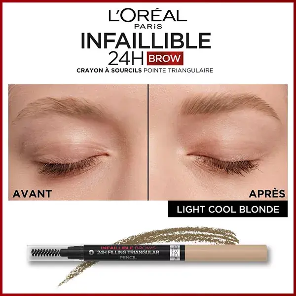 L'Oréal Paris Infaillible Brows 24h Crayon à Sourcils N°8 Light Cool Blonde 1ml