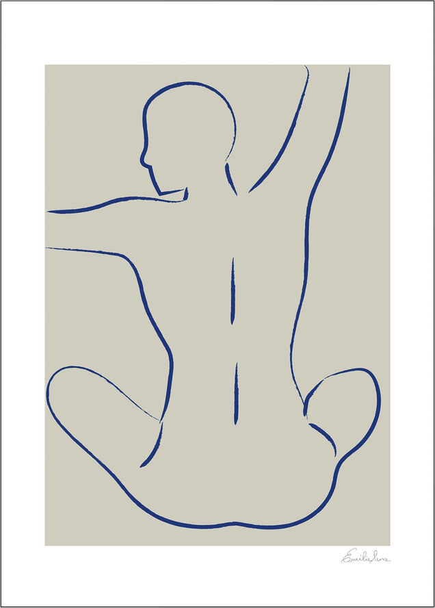 Poster & Frame BODY 01 Flerfarvet