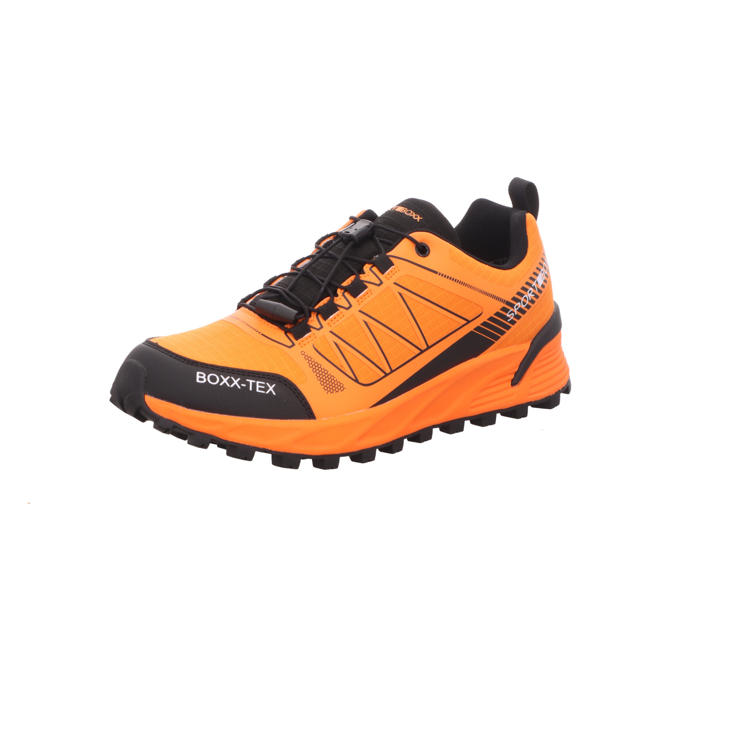 SPORT BOXX Herren-Outdoor-Leichtwanderschuh Orange-Schwarz