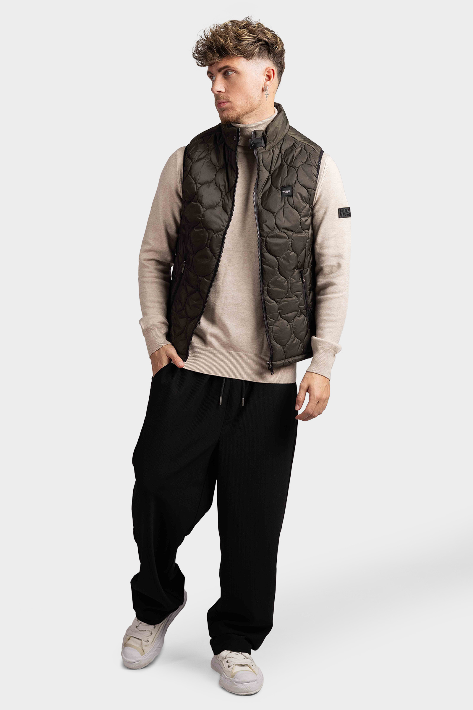 Quotrell Couture Dijon Bodywarmer Heren Groen