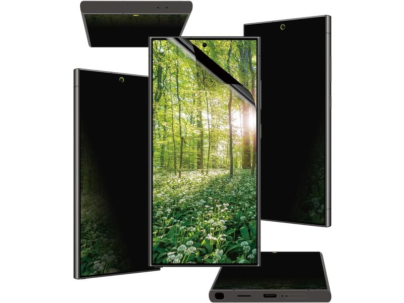 Panzerglass Displayschutz Ultra Wide Fit UWF Eco Matrix Gal 4-Way-Privacy Display-Schutzfolie für das Samsung Galaxy S25 Ultra