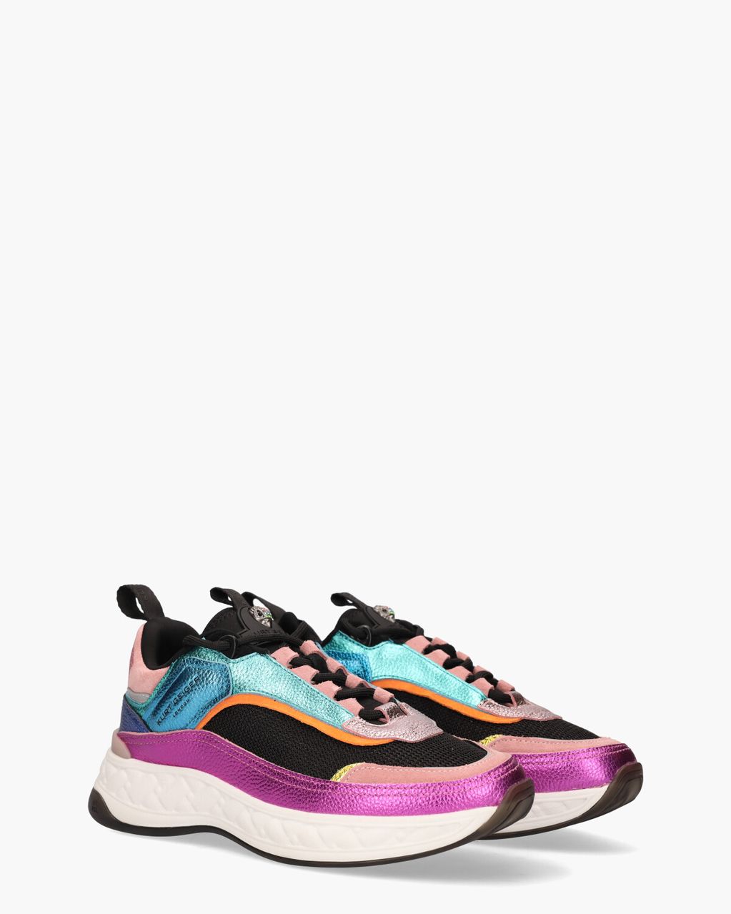 Kurt Geiger Kensington Sneaker Zwart/Multicolor Damessneakers
