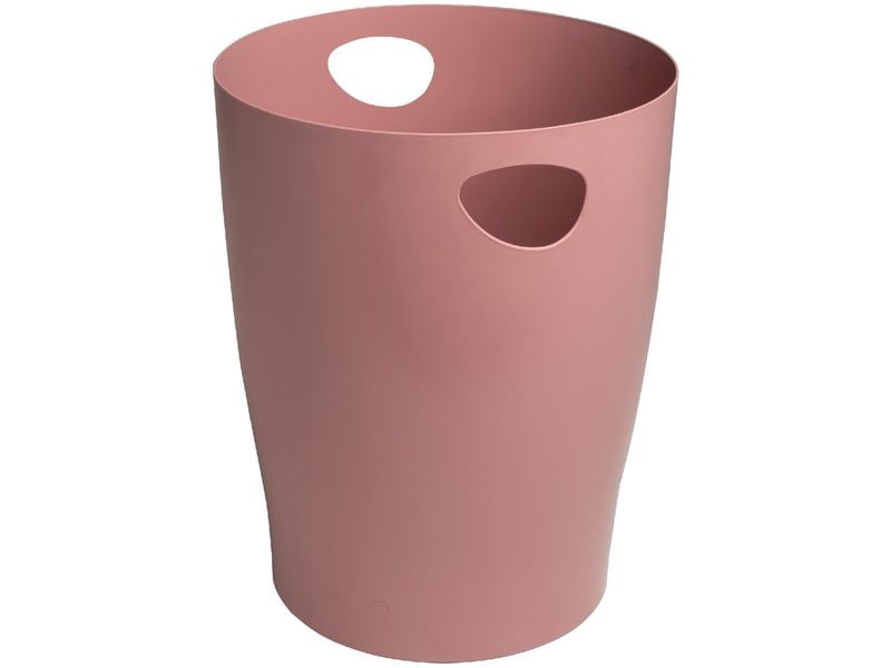 Exacompta Papierkorb Ecobin Skandi 15 L, Altrosa Abfalleimer
