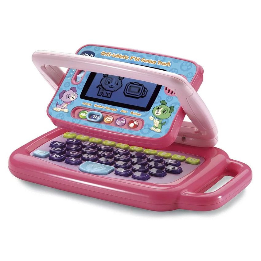 Jouet Ordi-tablette P'tit Genius Touch - Mauve - Ecru