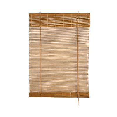 Store enrouleur Madeco l.12cm x H.18cm marron caramel