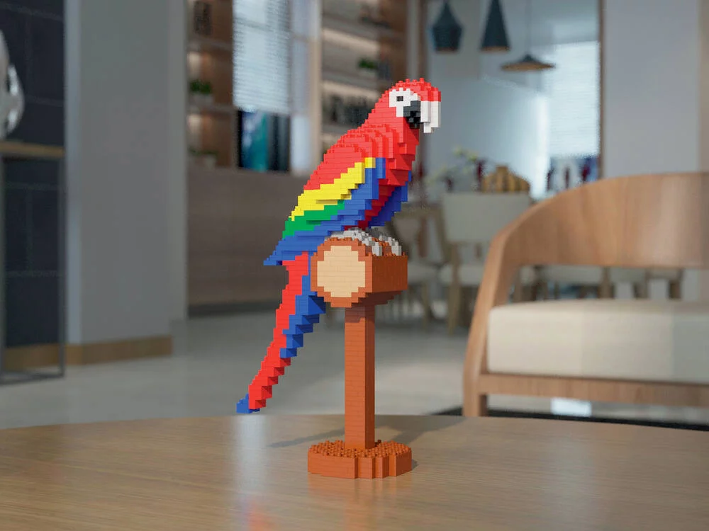 JECKA BLOCS DE CONSTRUCTION -PERROQUET ARA MACAO