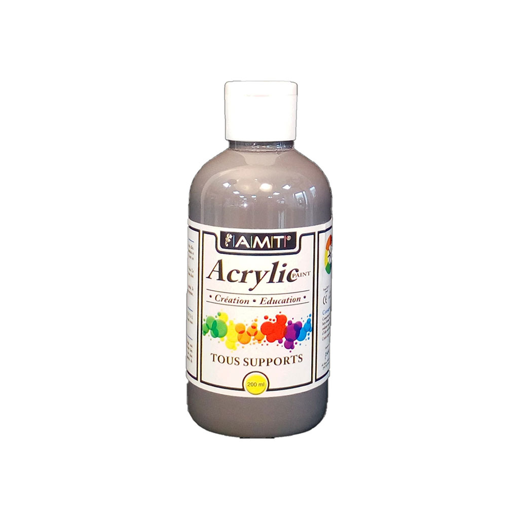 Peinture acrylique gris 200ml