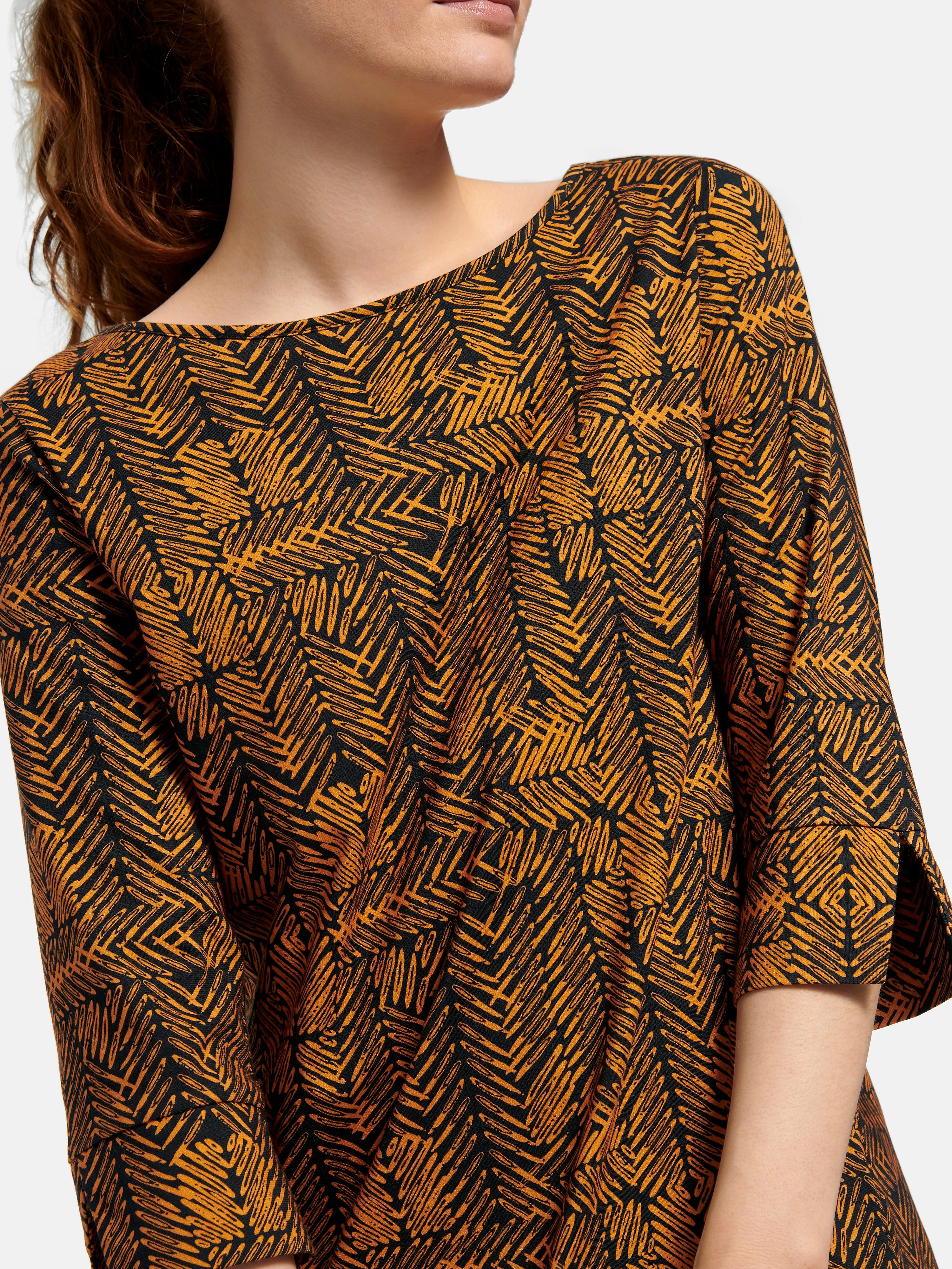 Jersey-Kleid mit 3/4-Arm