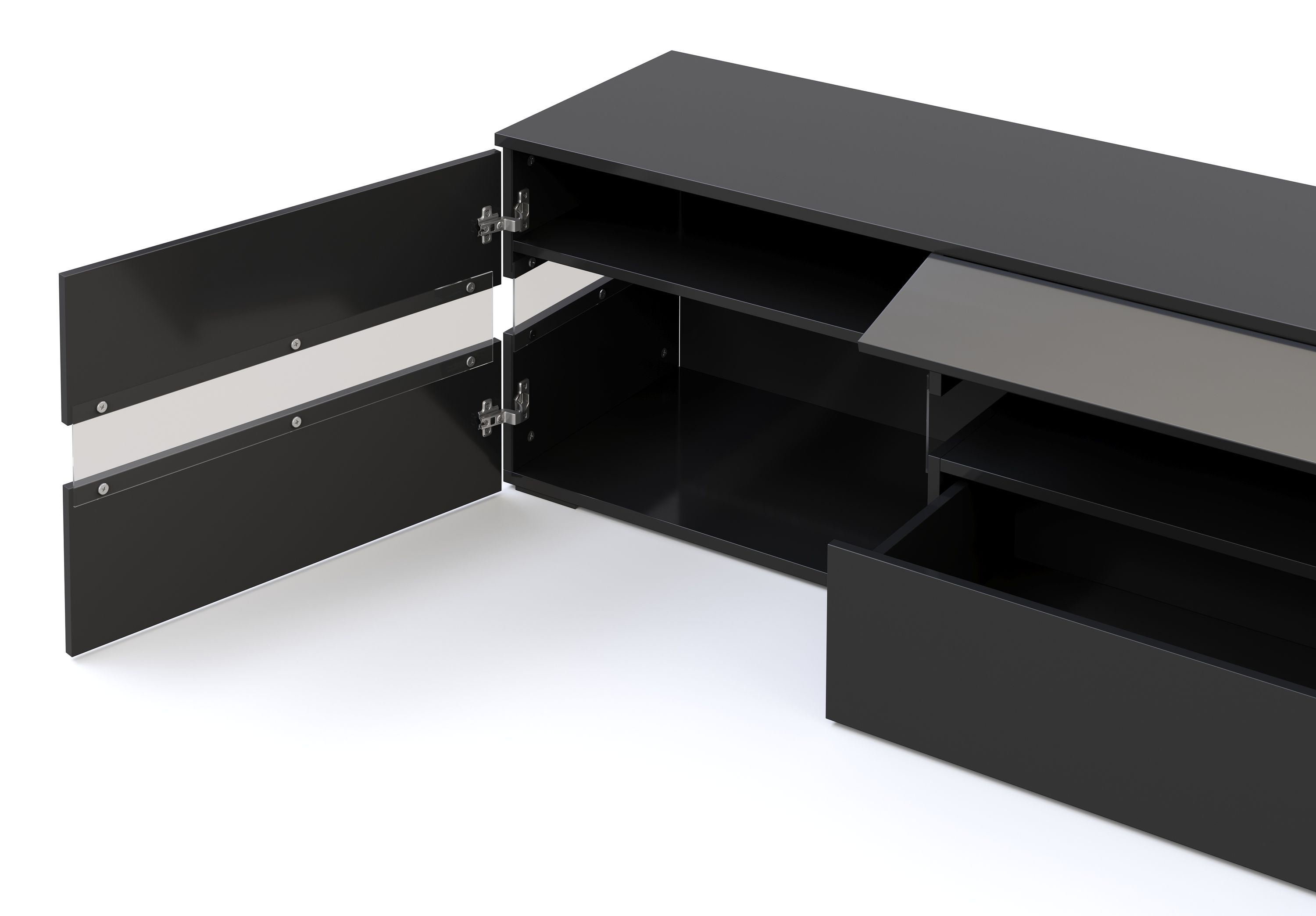 TV Möbel LED PALA schwarz