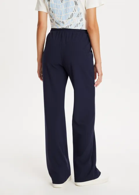 Broek met pintuck blauw (BLW.NCH)