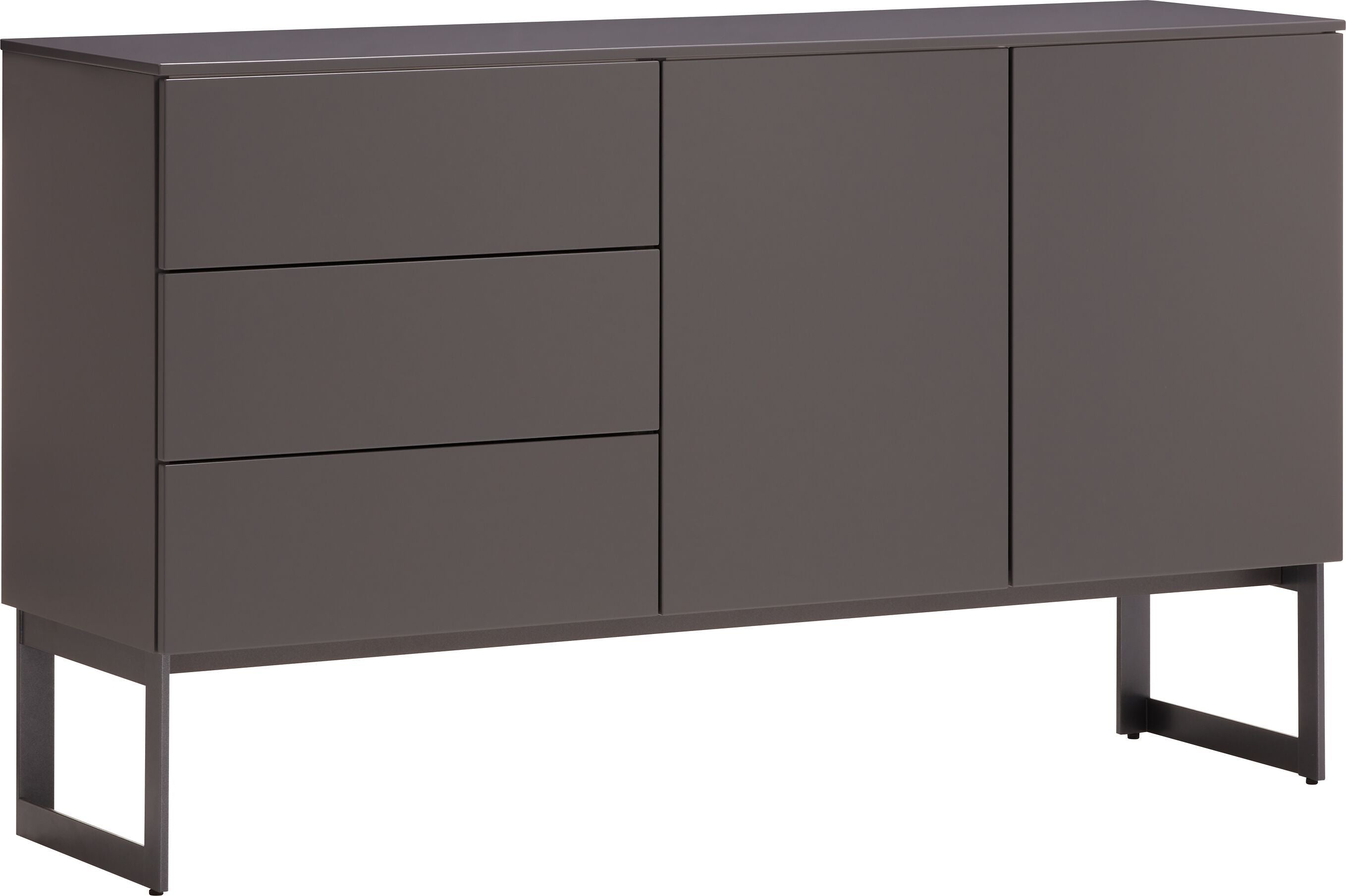 TILL Sideboard - Dunkelgrau / B: 140.0 cm x T: 41.0 cm x H: 83.8 cm