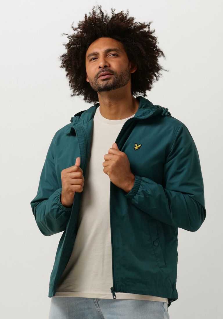 LYLE & SCOTT donkergroene lyle & scott jack zip through hooded jacket