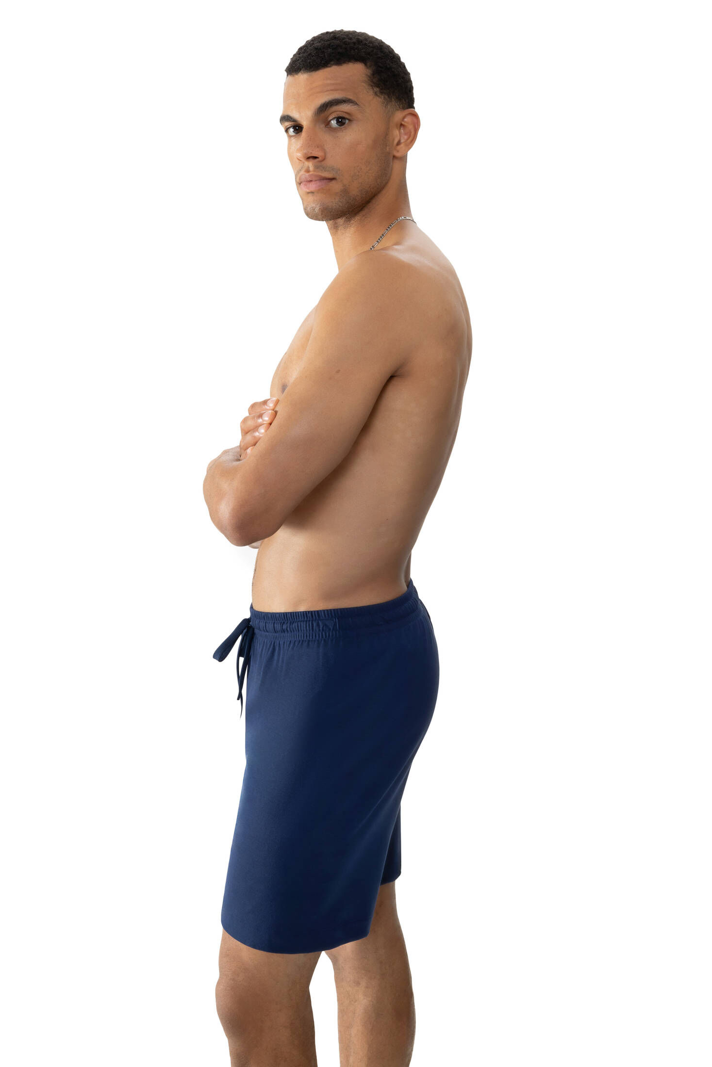 mey| Herren Hose kurz Serie Solid Night