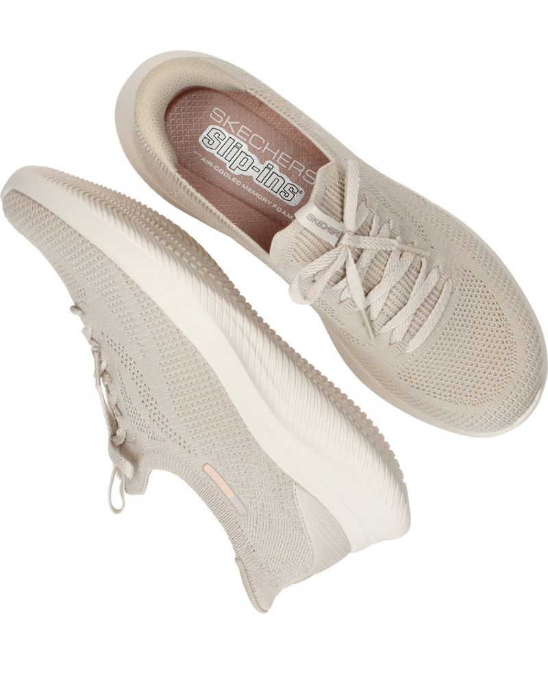 Skechers Ultra Flex 4.0 Slip-Ins Instappers Beige Dames
