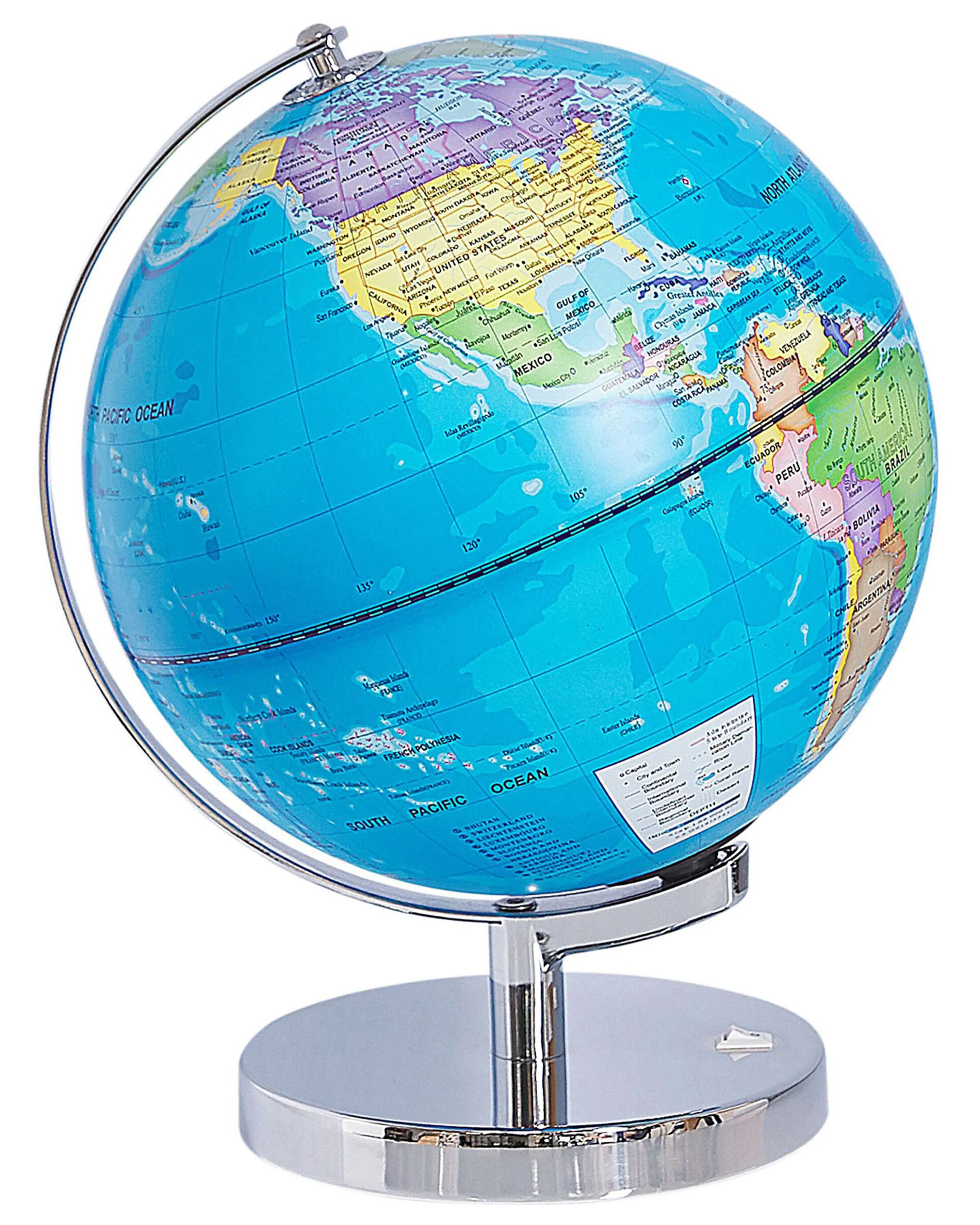 Wereldbol LED STANLEY Blauw 30 cm