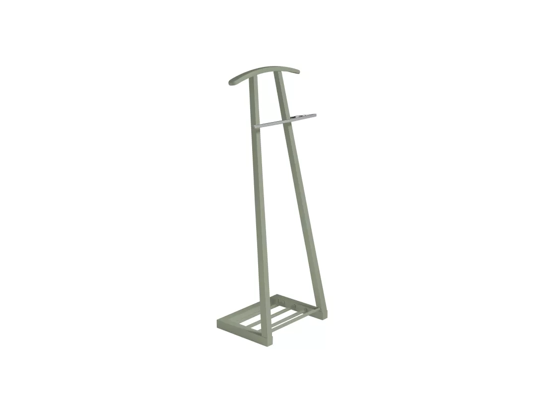 Valet de nuit - H111cm x L46cm x P29cm - hêtre massif vert - Zeta