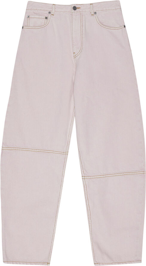 Ganni Overdyed Denim Stary Chalk pink