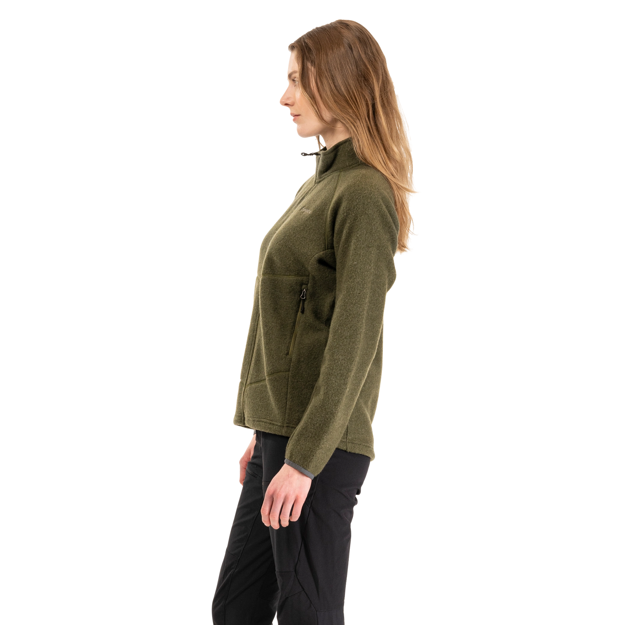 Rabot Merino Fleece Midlayer Jacket Women Dark Olive Green