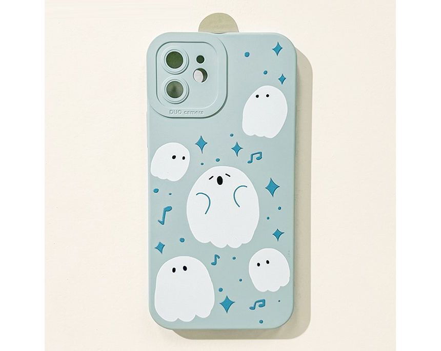 Japilavio - Ghost telefoonhoesje - iPhone 14 Pro Max / 14 Pro / 14 Max / 14 / 13 Pro Max / 13 Pro / 13 / 13 mini / 12 Pro Max / 12 Pro / 12 / 12 mini / 11 Pro Max / 11 Pro / 11 / SE / XS Max / XS / XR / X / 8 / 8 Plus / 7 / 7 Plus / 6 / 6 Plus