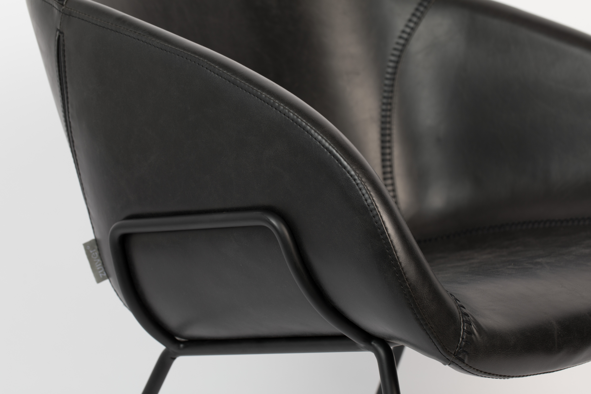 Loungestoel Feston Zuiver Feston lounge chair zwart