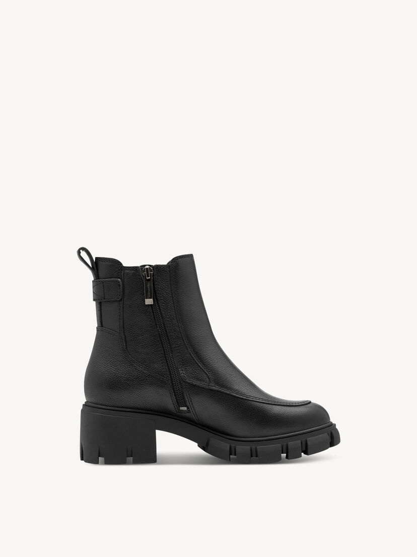 Leren Chelseaboot - zwart