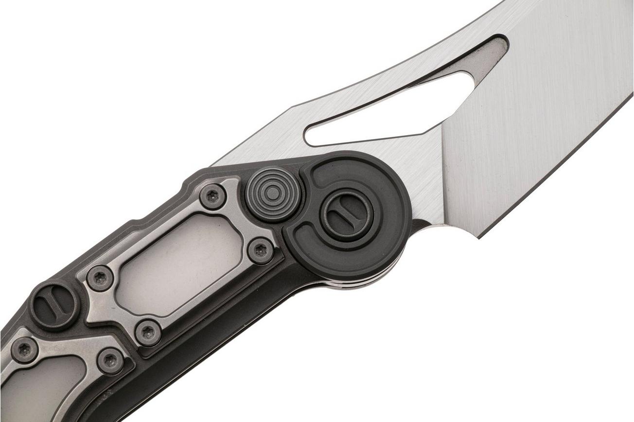NOC Knives MT-3209, Satin M390, Gray Titanium, Gray Titanium Inlay zakmes