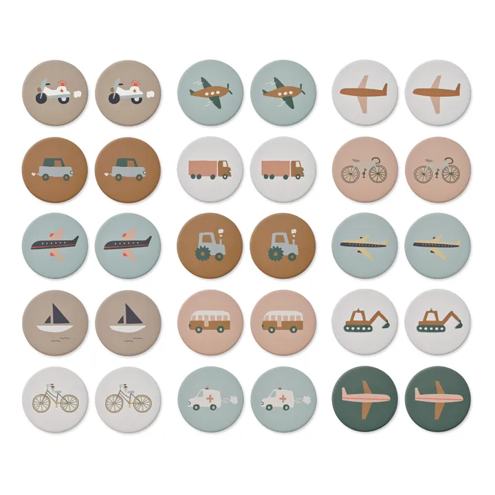 Liewood Jeu de memory Yubi | Airplane/Vehicles mix