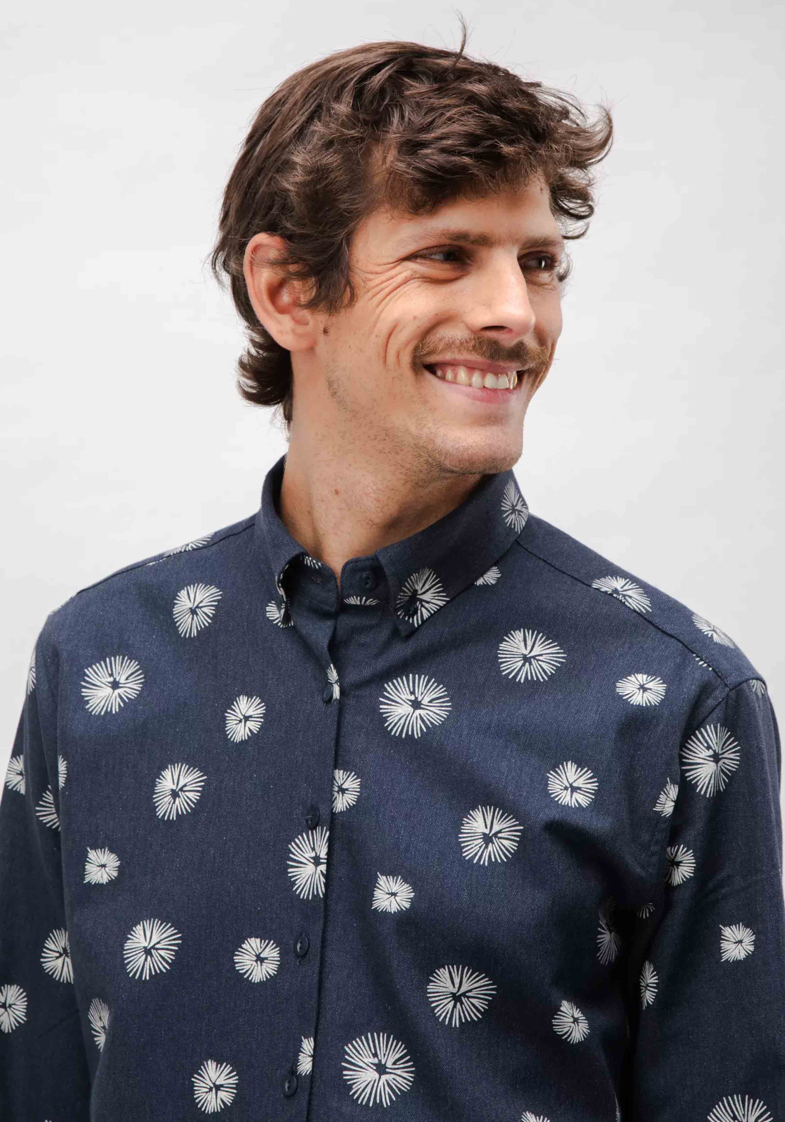 Brava Fabrics Flanellhemd Urchin Navy