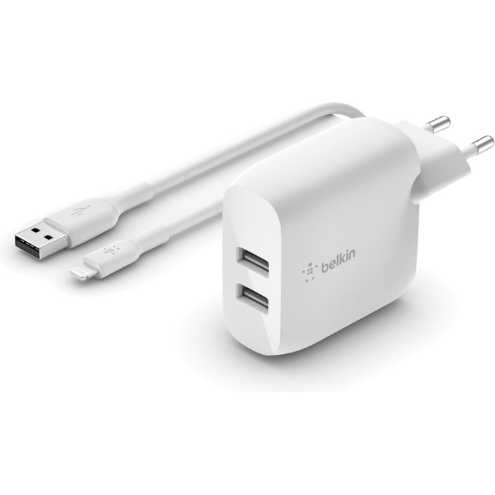 Belkin WCD001VF1MWH chargeur d'appareils mobiles Universel Blanc Secteur Intérieure