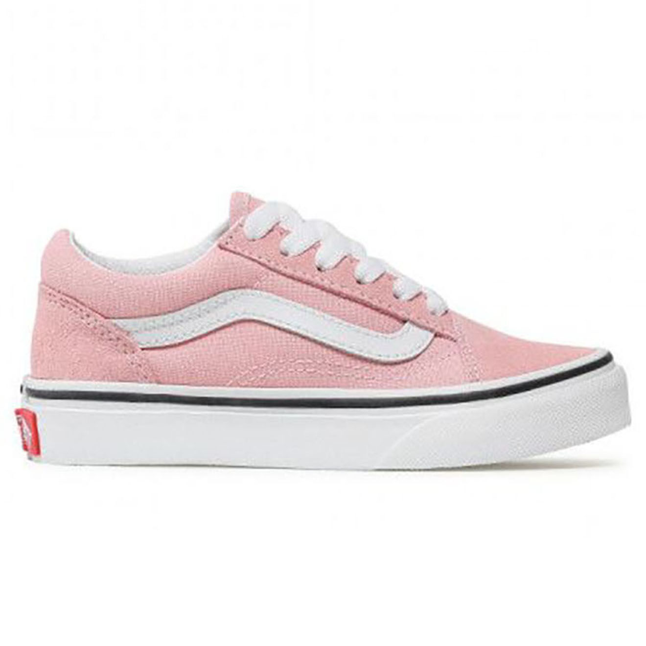 Vans Sneakers en Velours de Cuir & Toile Old Skool V roses