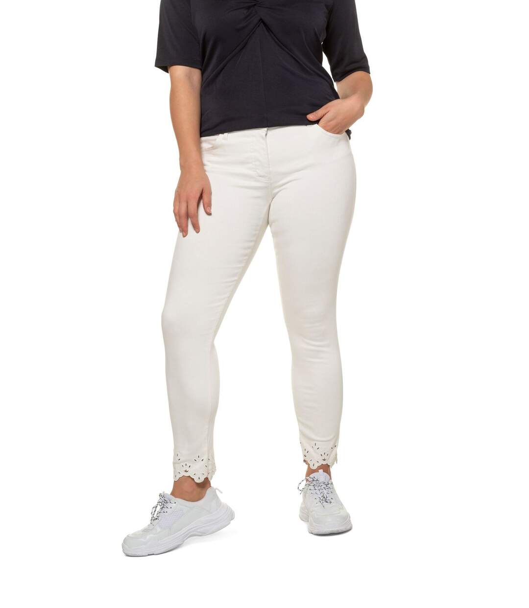 ULLA POPKEN Jeans blanc