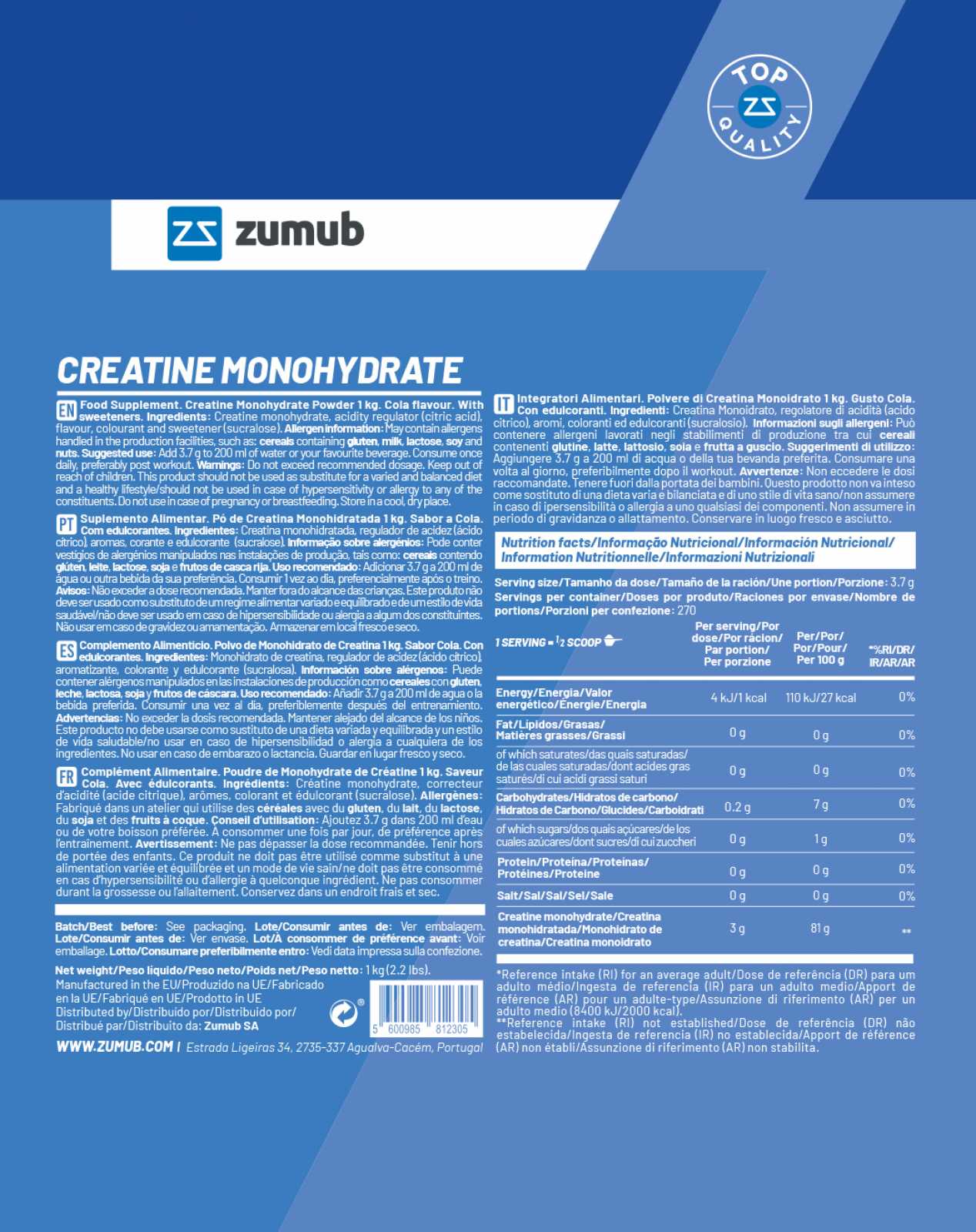 Creatina Zumub 100 g