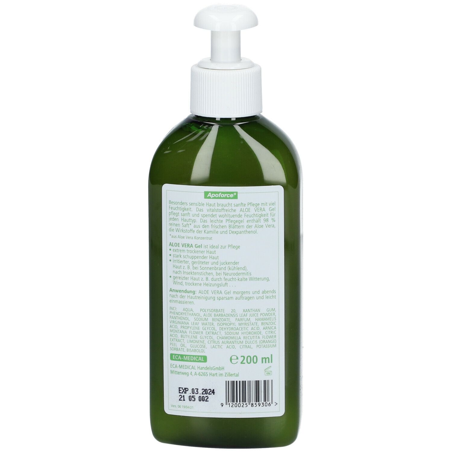 Apoforce® ALOE VERA 98% Gel