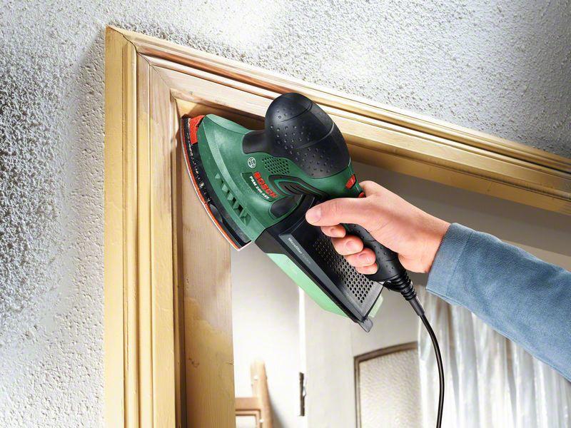 Bosch Multischleifer PSM 200 AES Für Schleif- und Polierarbeiten an schwer zugänglichen Stellen