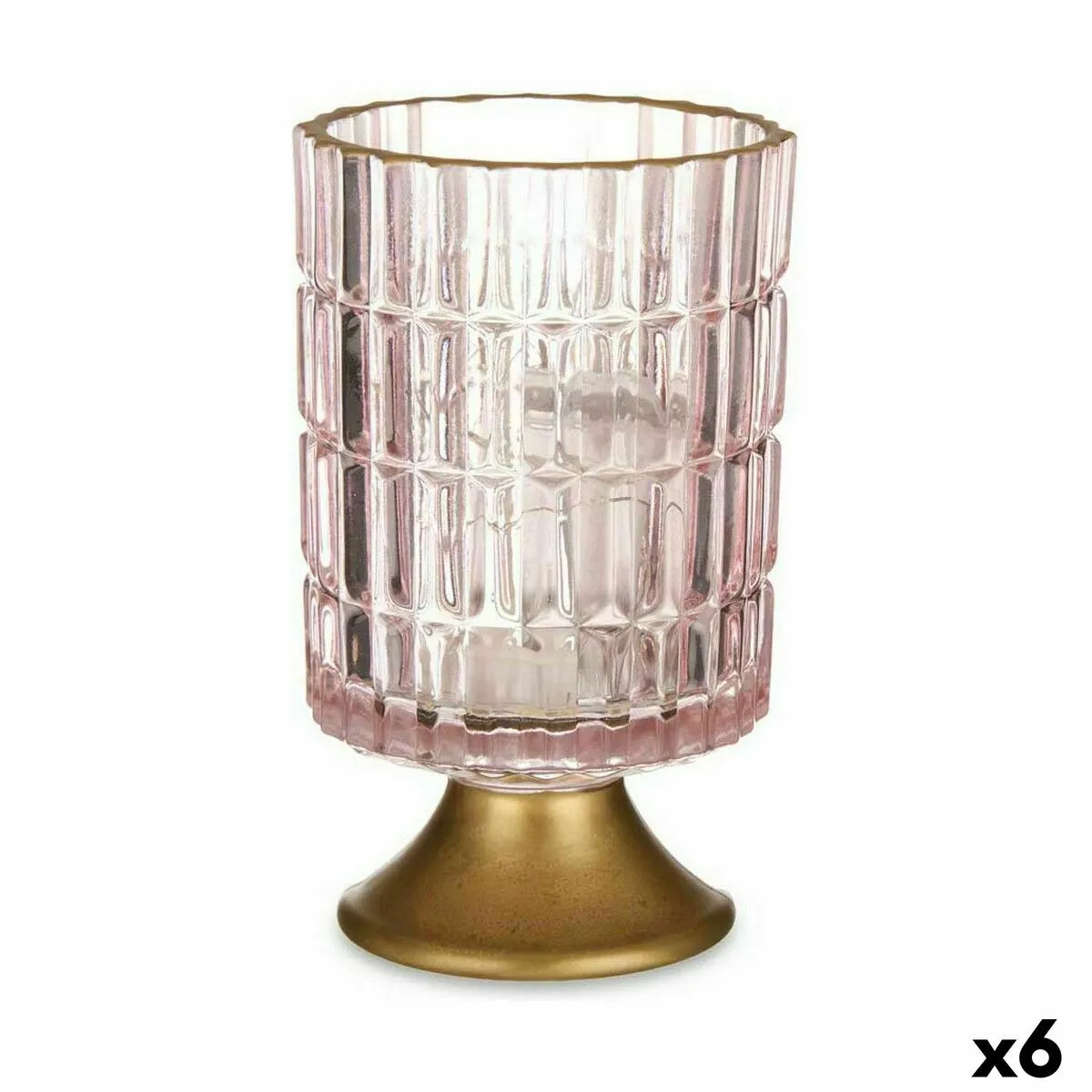 Lanterne Gift Decor - Rose Doré