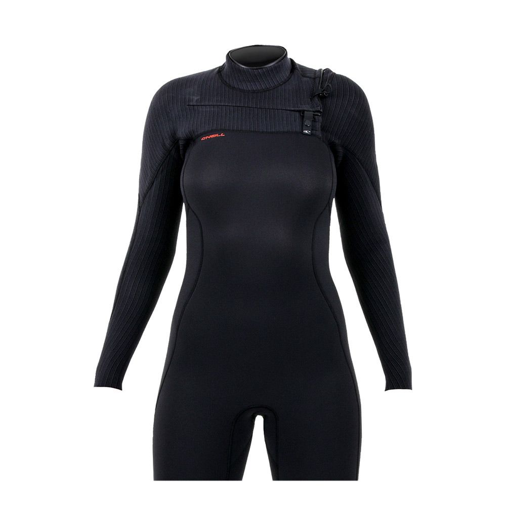 O'Neill HYPERFREAK CHEST ZIP FULL - Combinaison intégrale 5/4+mm Femme black/black