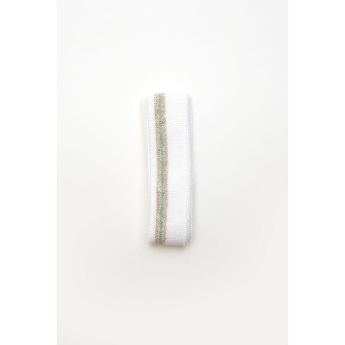 Atelier Veritas-Tricotband lurex strepen 6x110cm