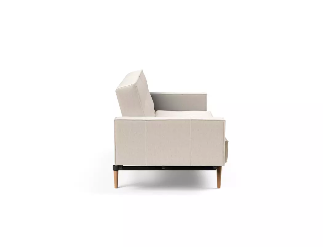 Schlafsofa mit Armlehnen Splitback Styletto hell